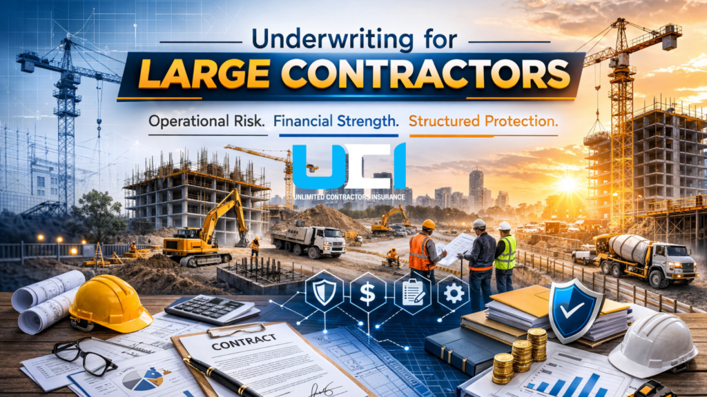 Underwriting for large contractors