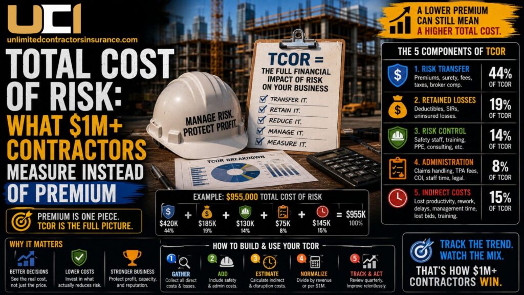 Total Cost of Risk: What $1M+ Contractors Measure Instead of Premium
